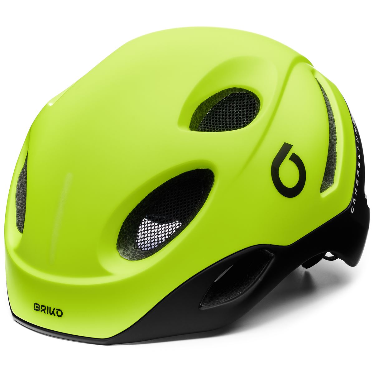 BRIKO E-ONE LED Lime Fluo kerékpáros sisak