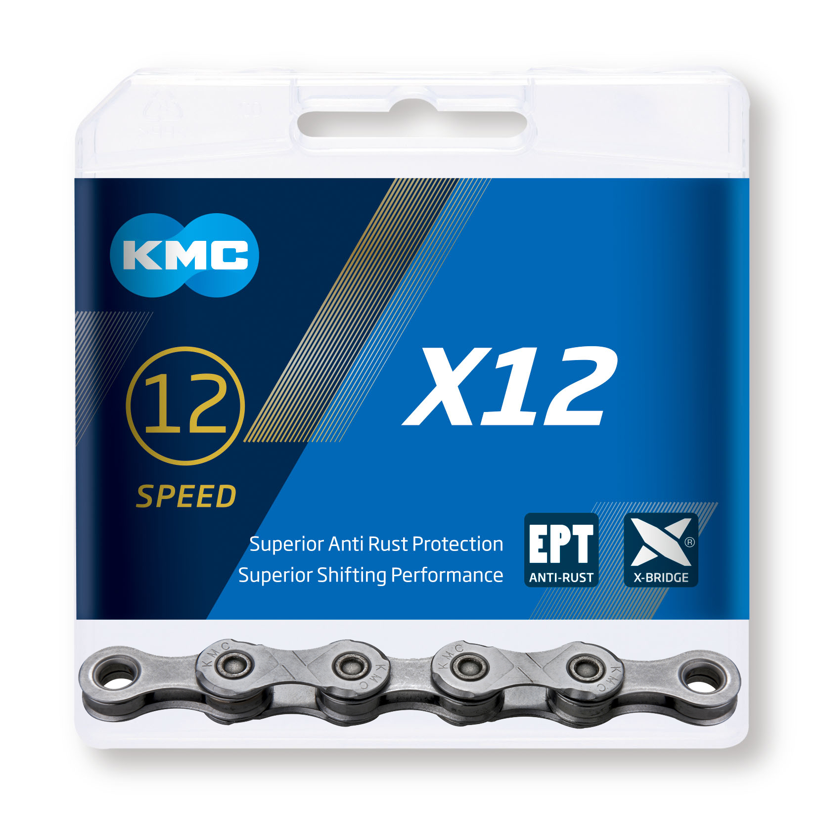 KMC X12 EPT lánc, 12 sebességes